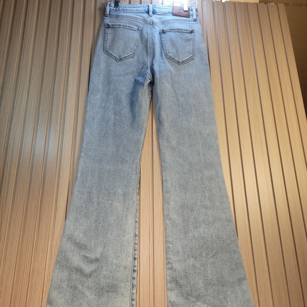 Hidden Jeans Los Angeles Light Wash High Rise Flare Denim Jeans Womens Size 28 - Picture 2 of 10